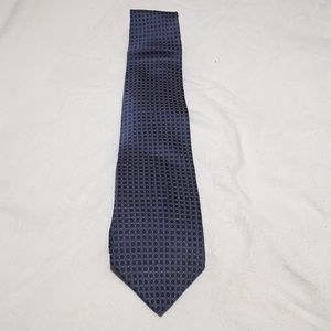 Men’s Tie in blue and grayish silver polka dot